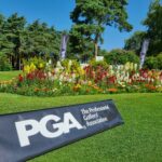 Pga Banner And Flowers